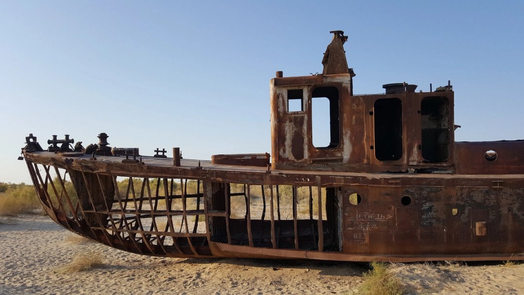 The ship graveyard where the sea used to be