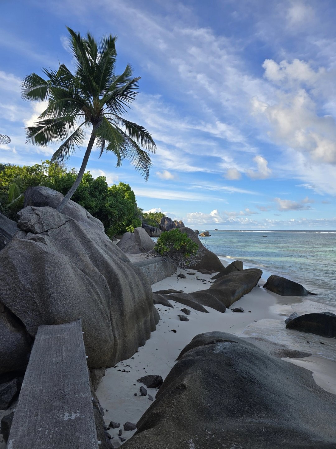 Sunrise on Anse Source d'Argent, the most photographed beach on earth