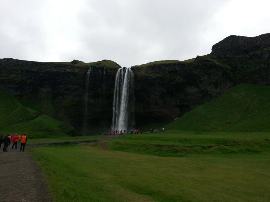 One waterfall in Iceland you can walk behind