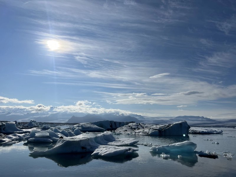 The glacier lagoon you can reach without a tour