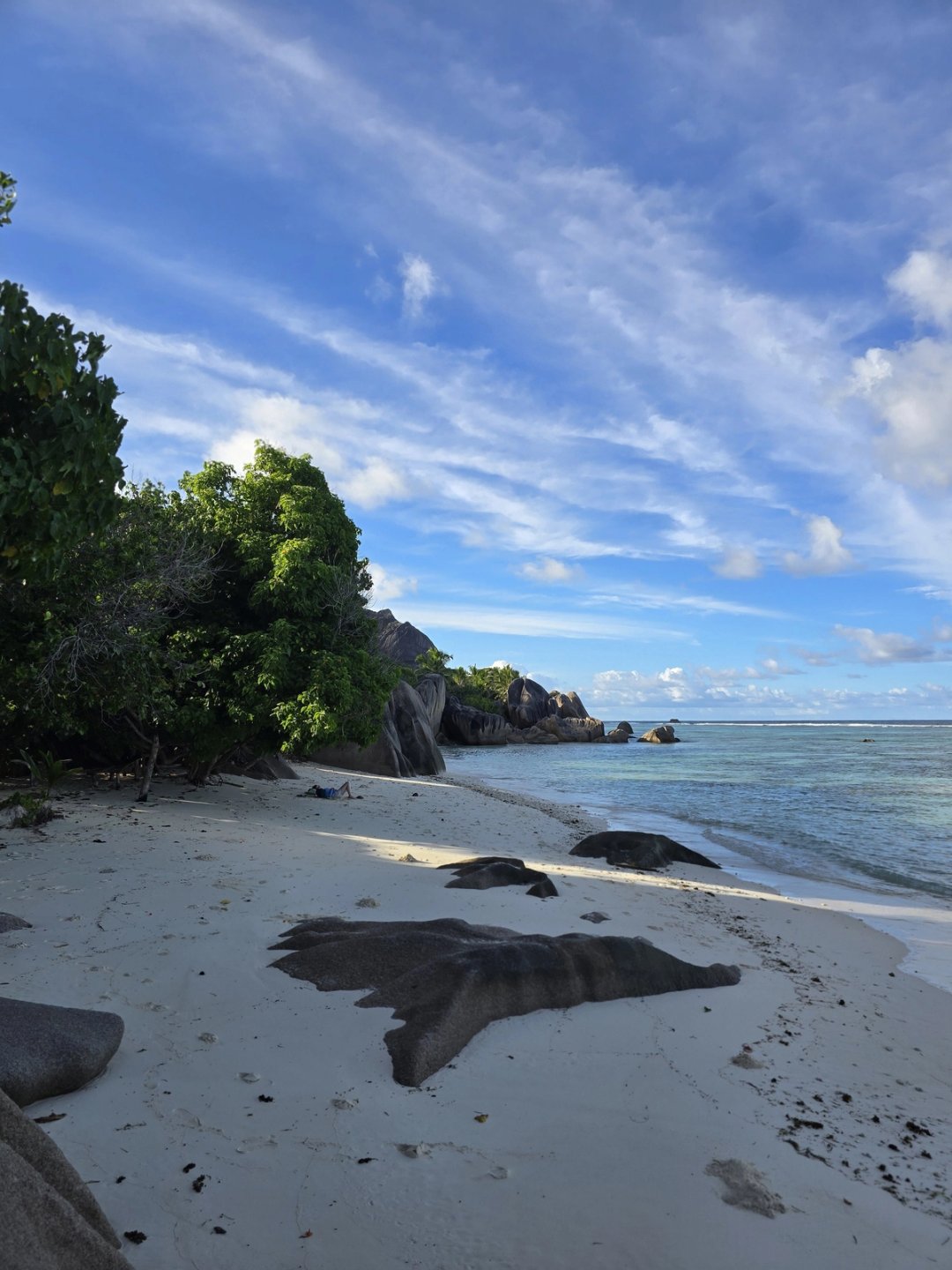 Sunrise on Anse Source d'Argent, the most photographed beach on earth