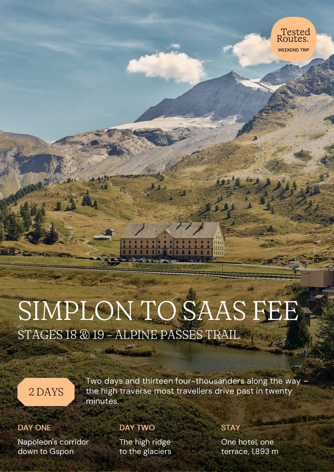 Simplon Pass to Saas Fee
