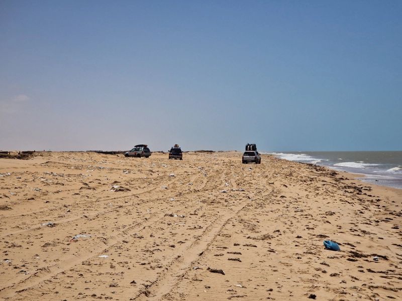 We built our own road across the Sahara