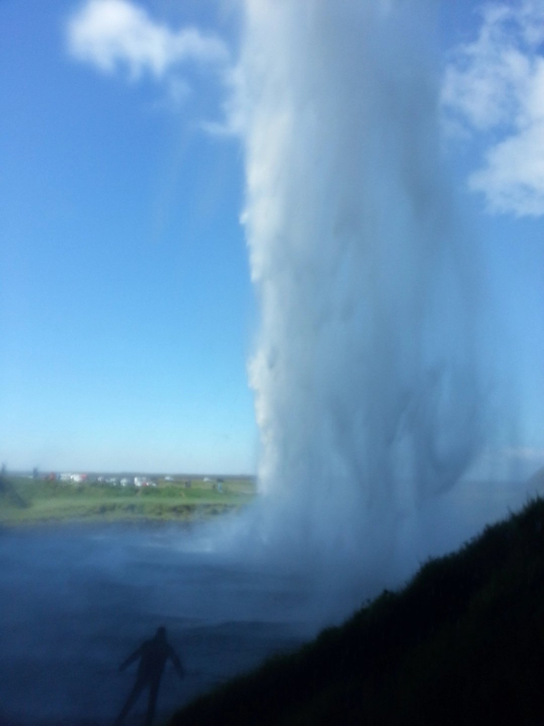 One waterfall in Iceland you can walk behind