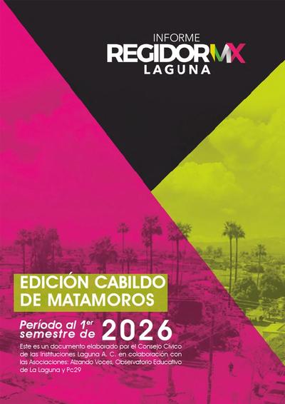 Regidor MX Laguna | Matamoros | Período primer-semestre 2026