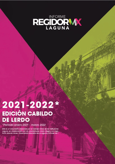 Regidor MX Laguna | Lerdo | Período enero 2021 - marzo 2022