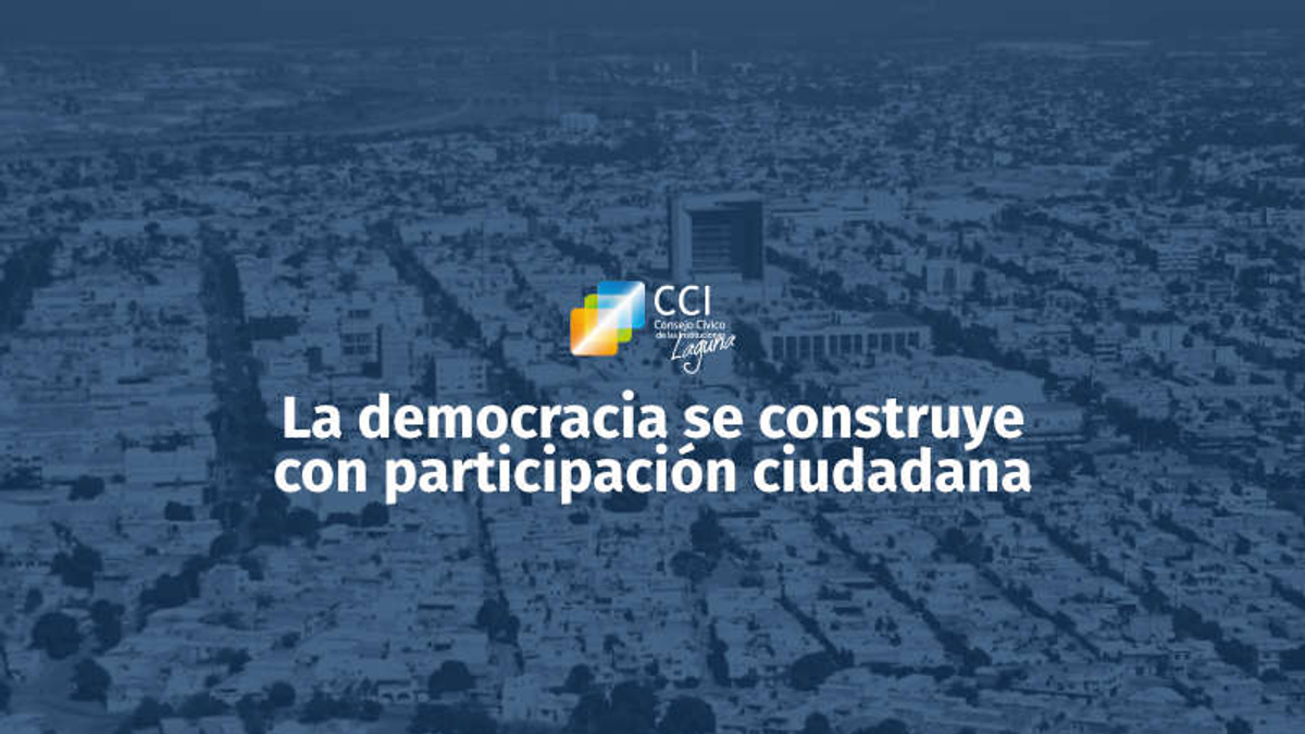 La democracia se construye con participación ciudadana