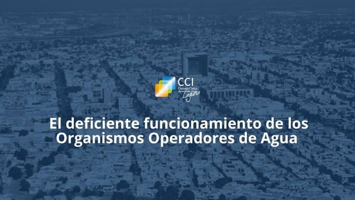 El deficiente funcionamiento de los Organismos Operadores de Agua