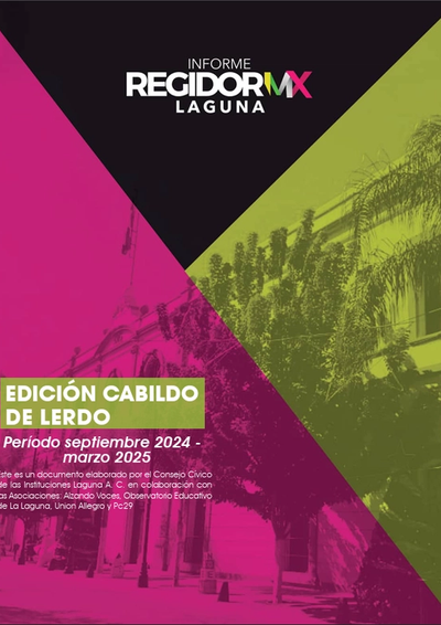 Regidor MX Laguna | Lerdo | Período septiembre 2024 - marzo 2025