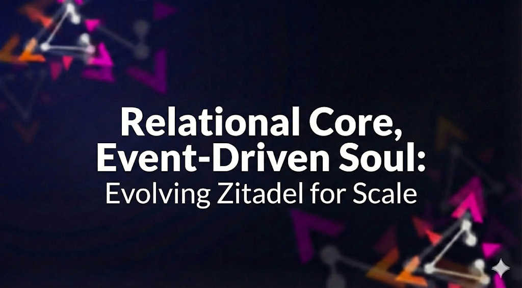 Relational Core, Event-Driven Soul: Evolving Zitadel for Scale preview image