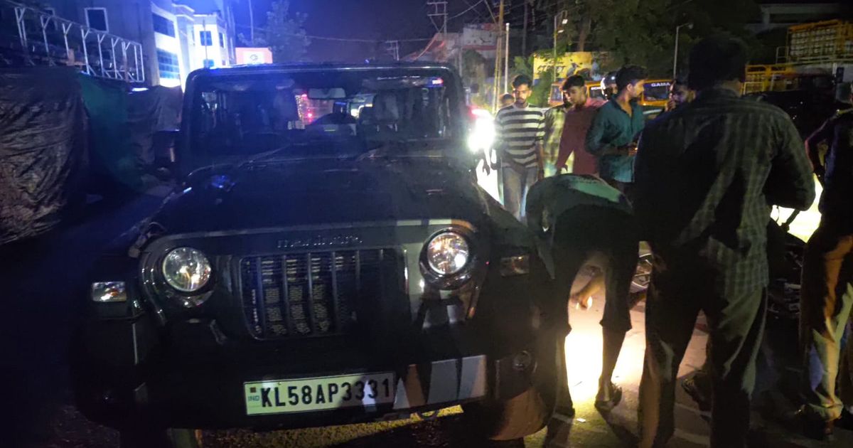 താർ ജീപ്പും ബൈക്കും കൂട്ടിയിടിച്ച് പരിക്കേറ്റ യുവാവ് മരിച്ചു