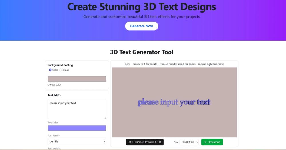 image of Fast3DText