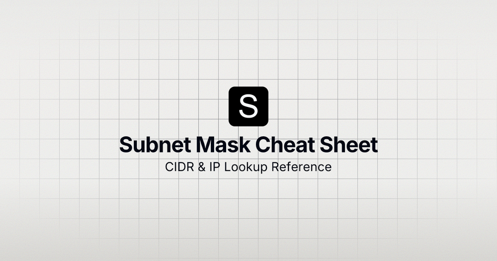 image of Subnet Mask Cheat Sheet