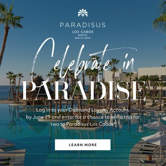 Paradisus Los Cabos sweepstakes creative from David's retail media network