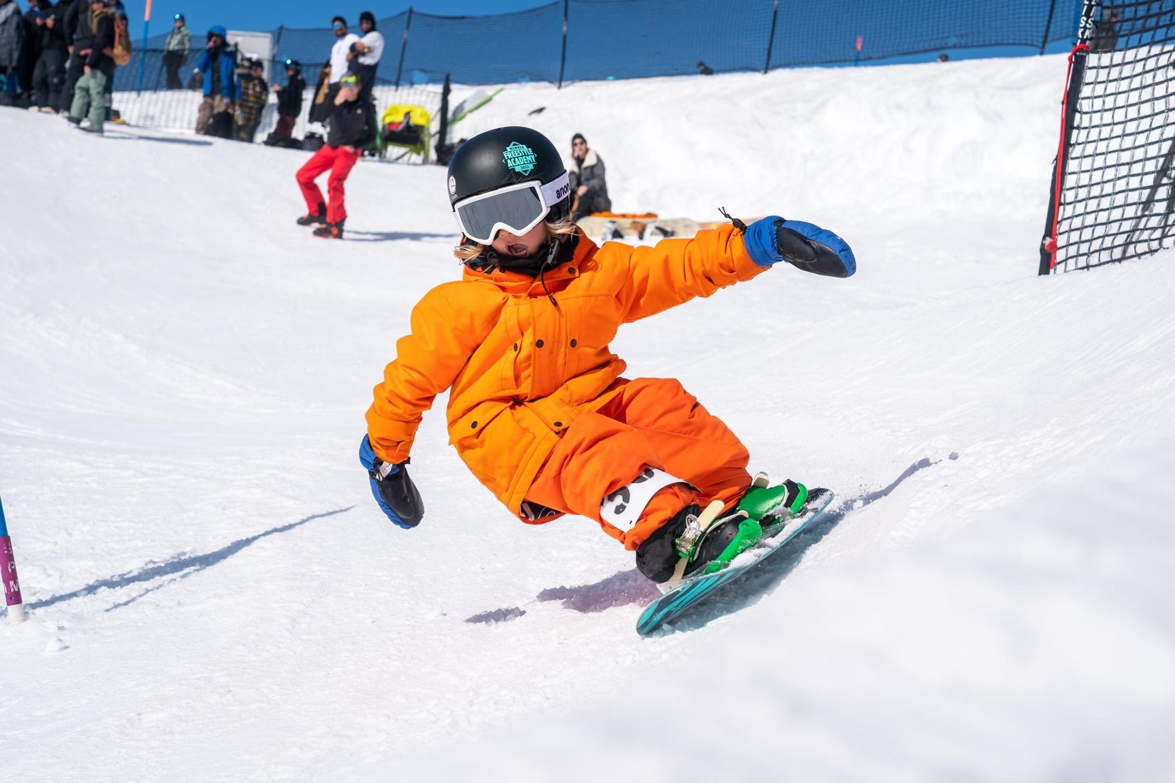 Child in Banked Slalom 