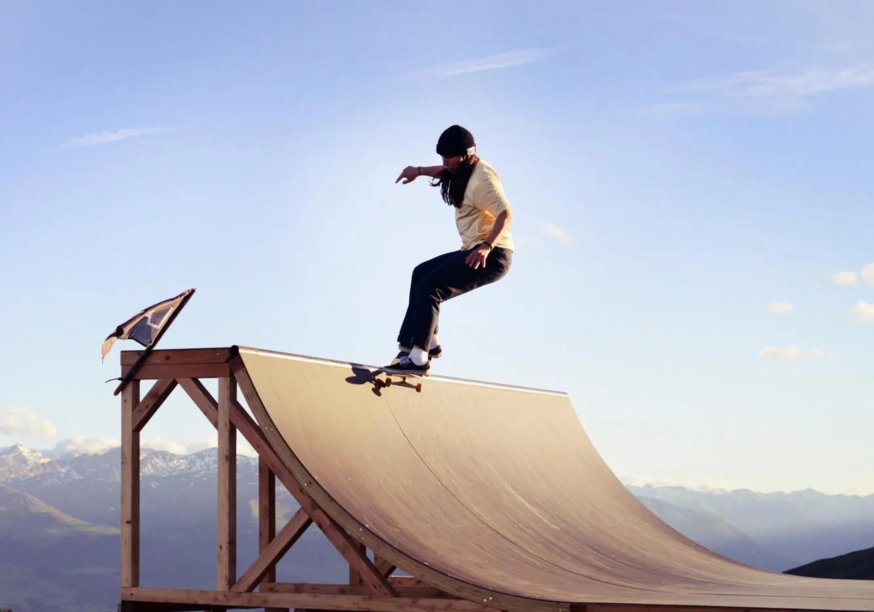 Woman on the Mini Ramp