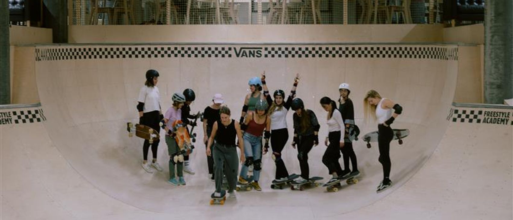 Women skating