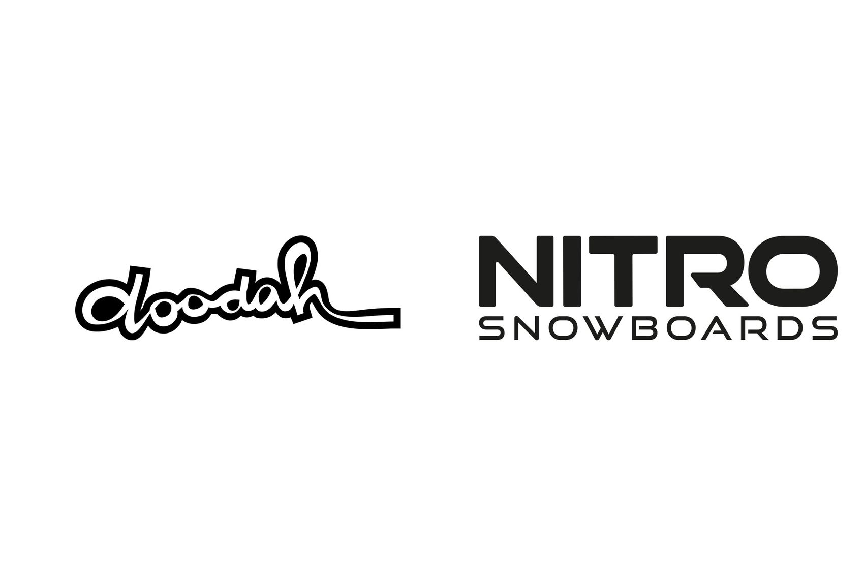 Das Schriftlogo von doodah und Nitro Snowboards