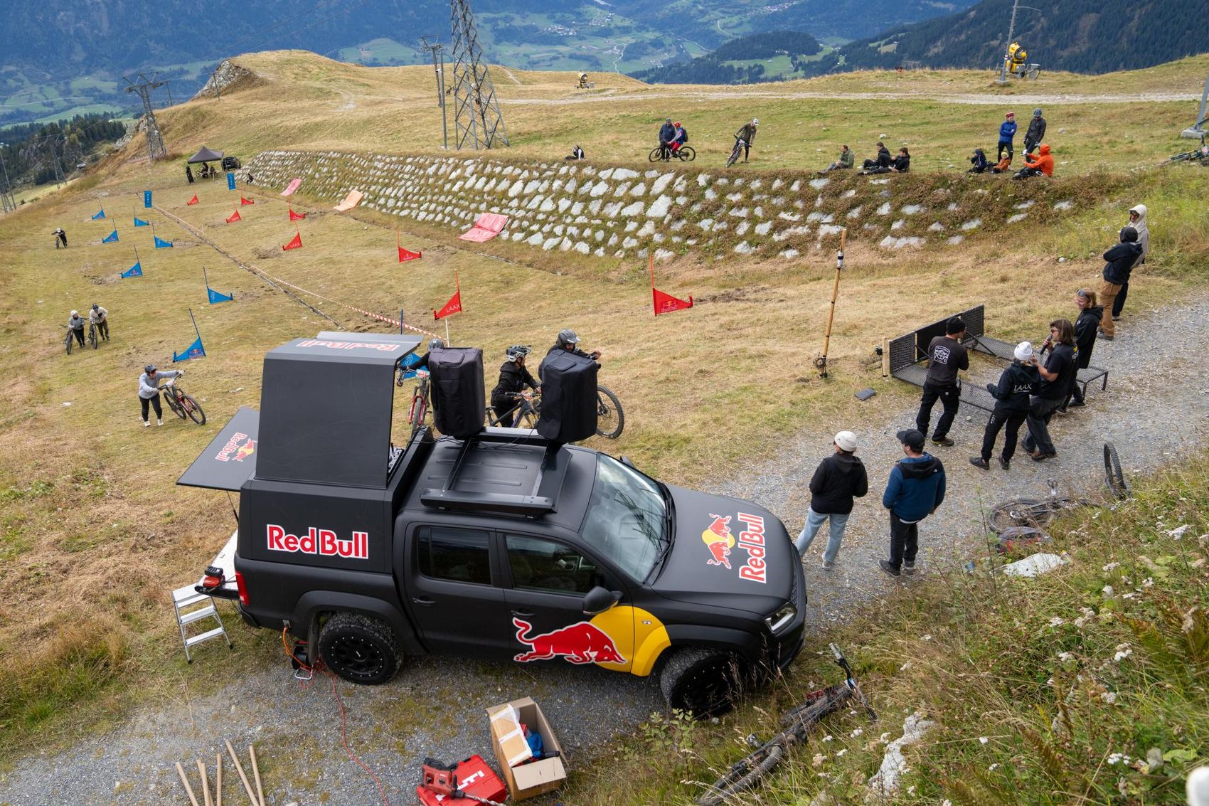 Dual-Slalom von oben