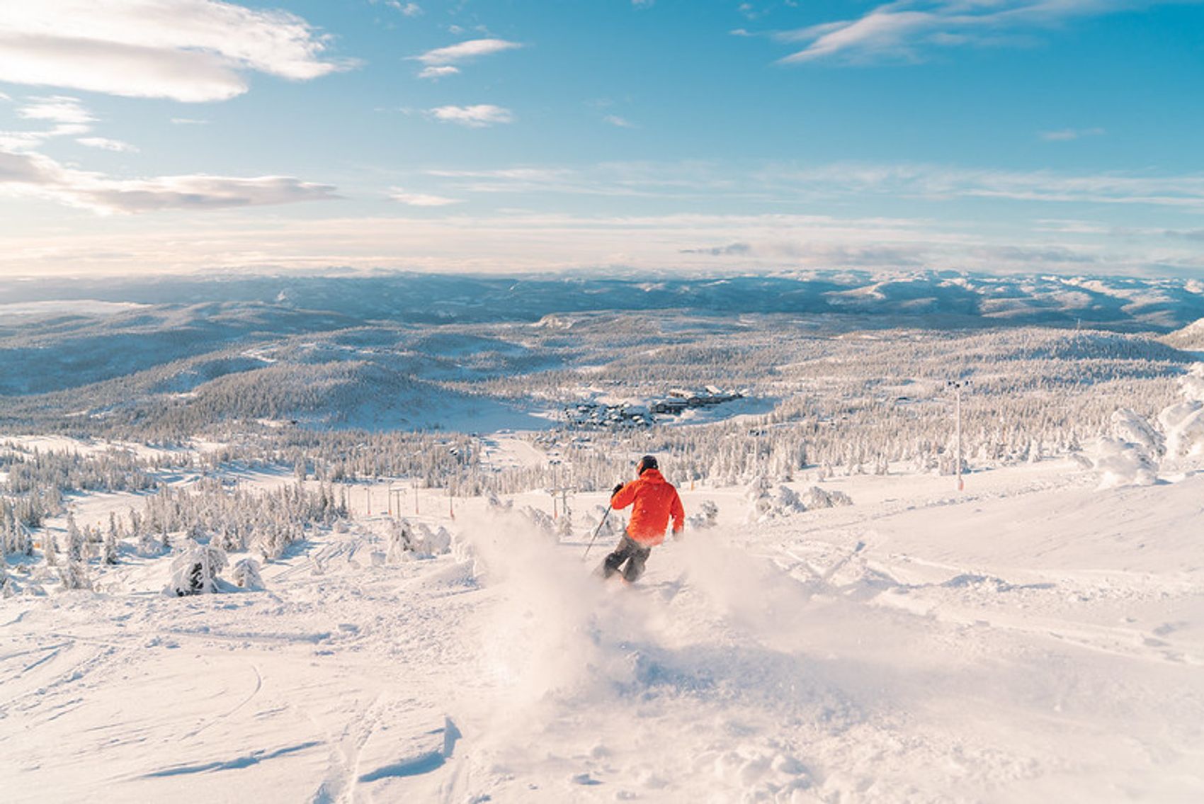 Skifahrer in Norefjell
