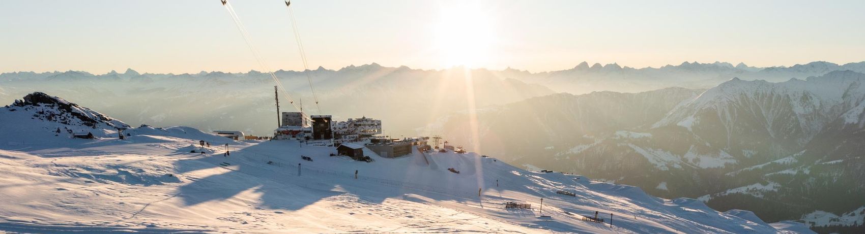 Crap Sogn Gion von der Vogelperspektive aus