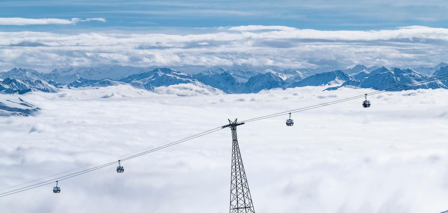 View of gondolas