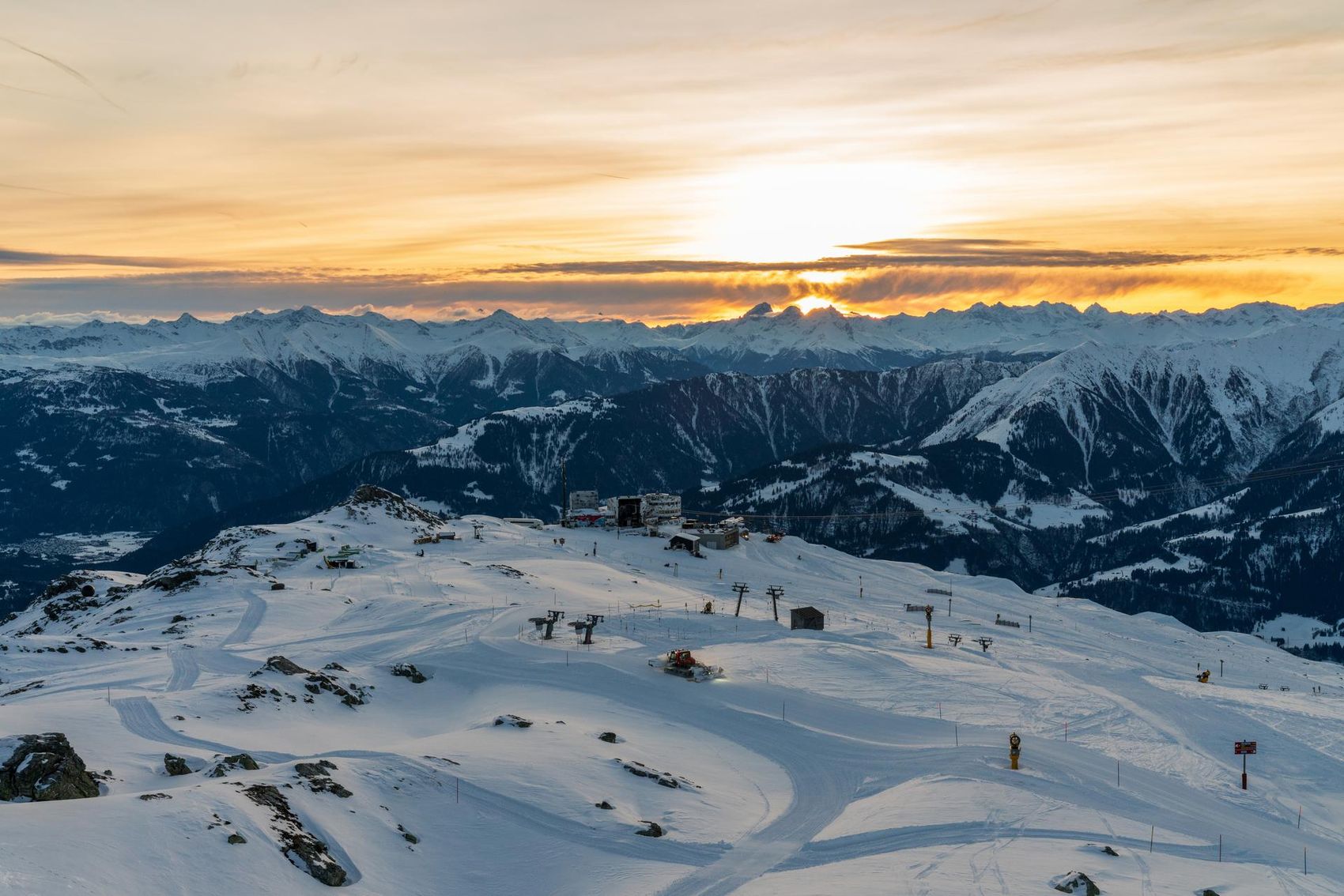 Landschaftsbild Crap Sogn Gion