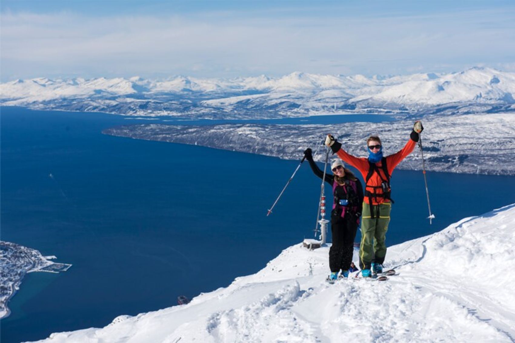 Skitourengänger in Narvikfjellet