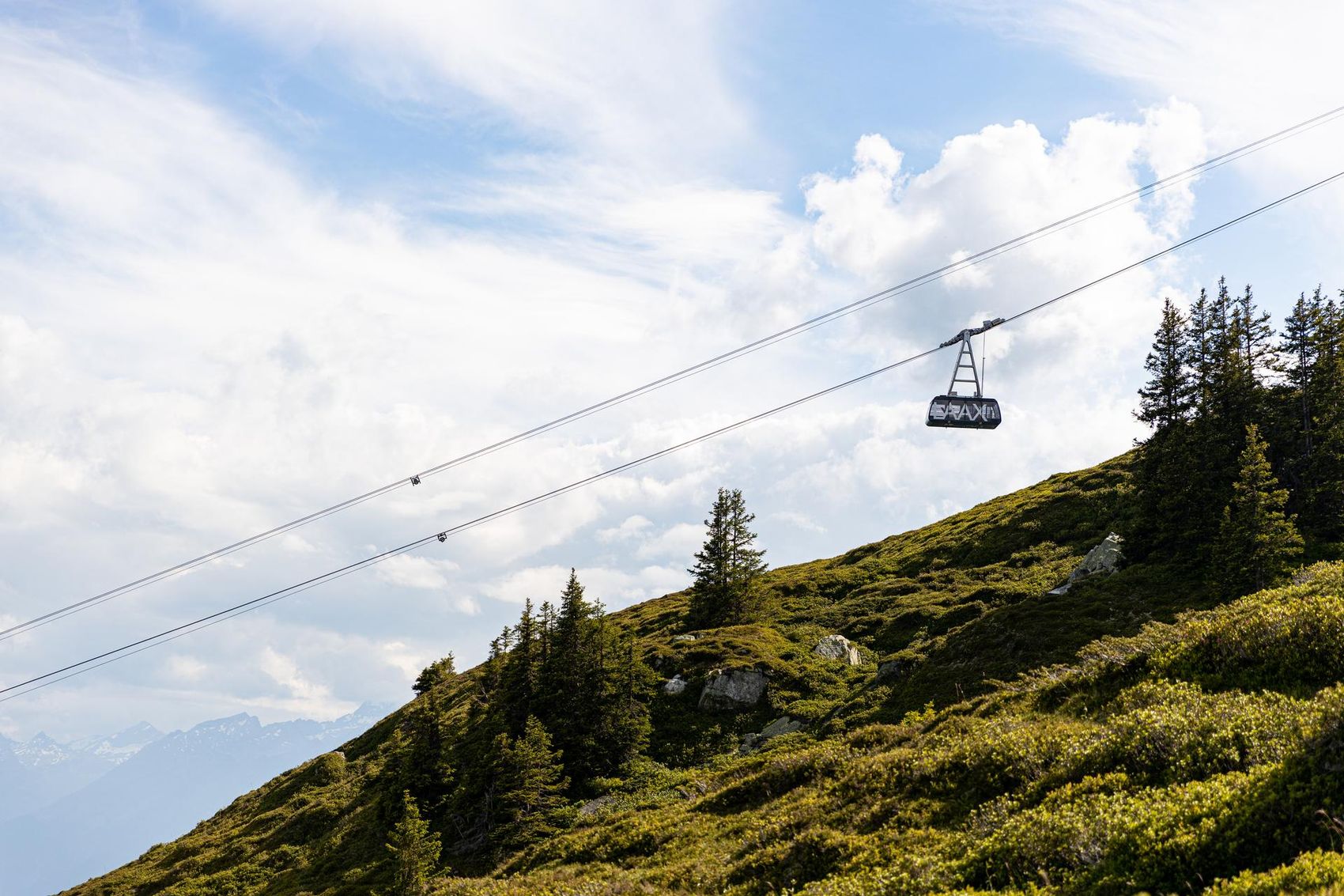 La gondole LAAX en mouvement