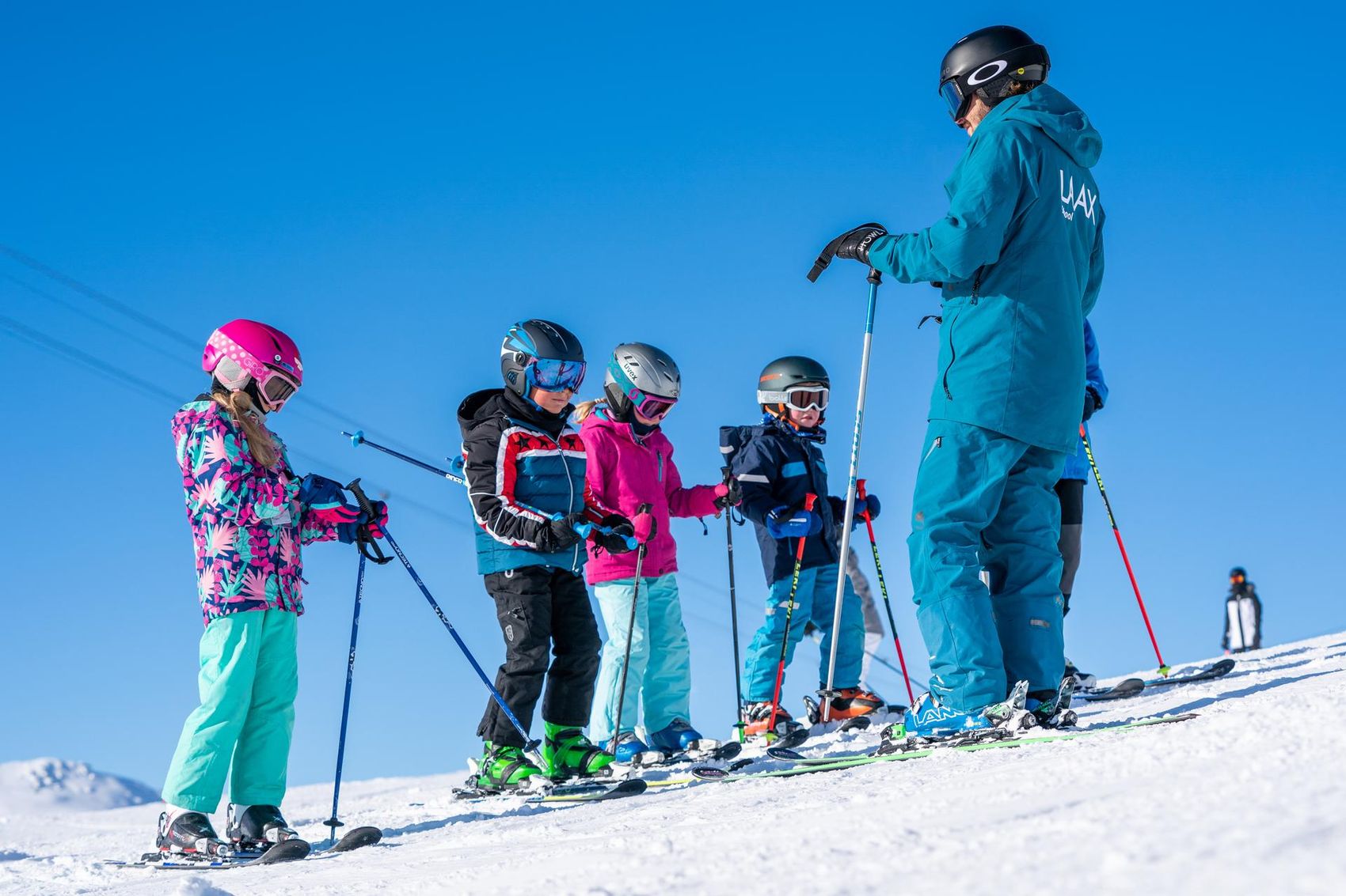 skilehrer mit Schüler