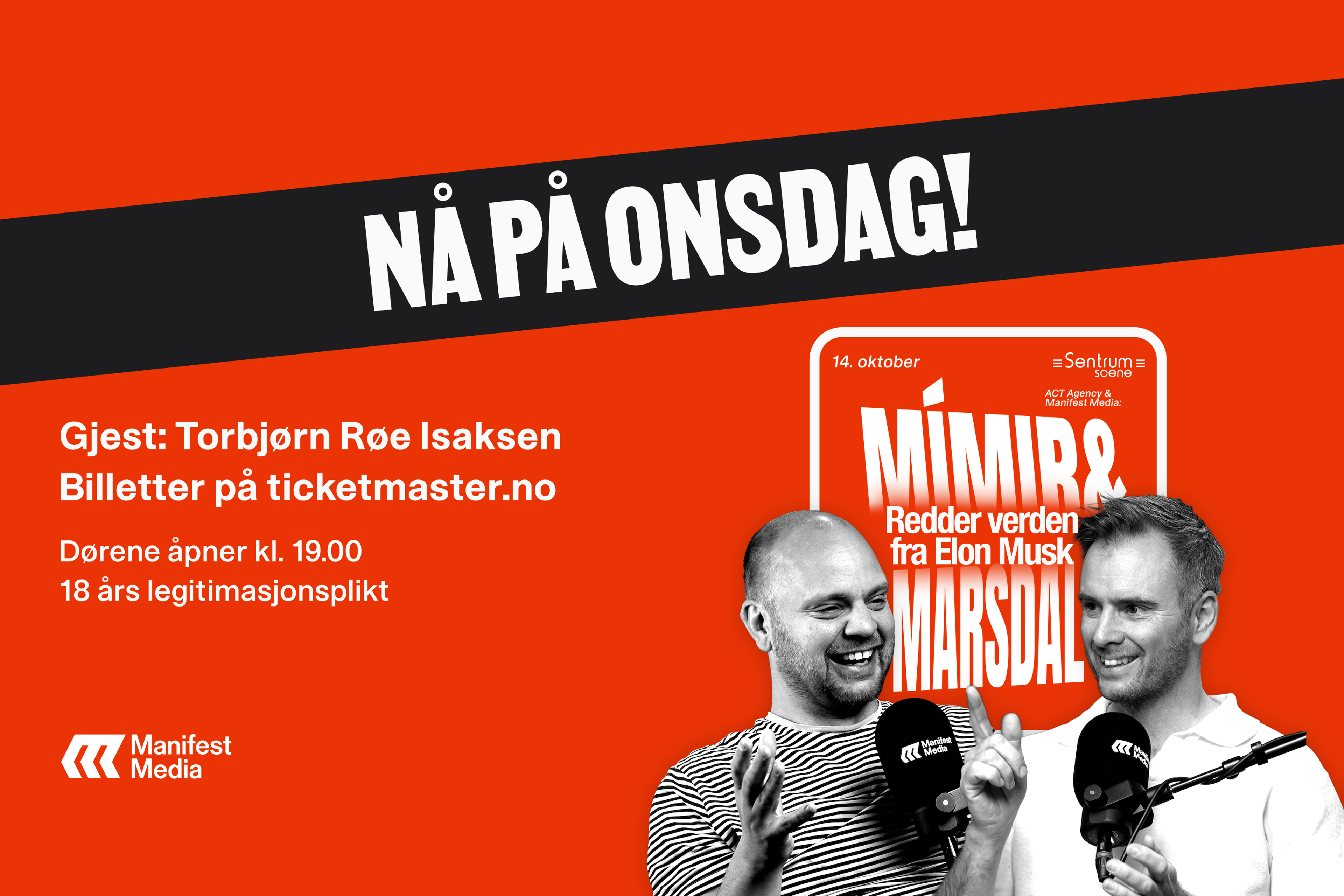 Mímir&Marsdal skal avholde LIVE-pod kommende onsdag.