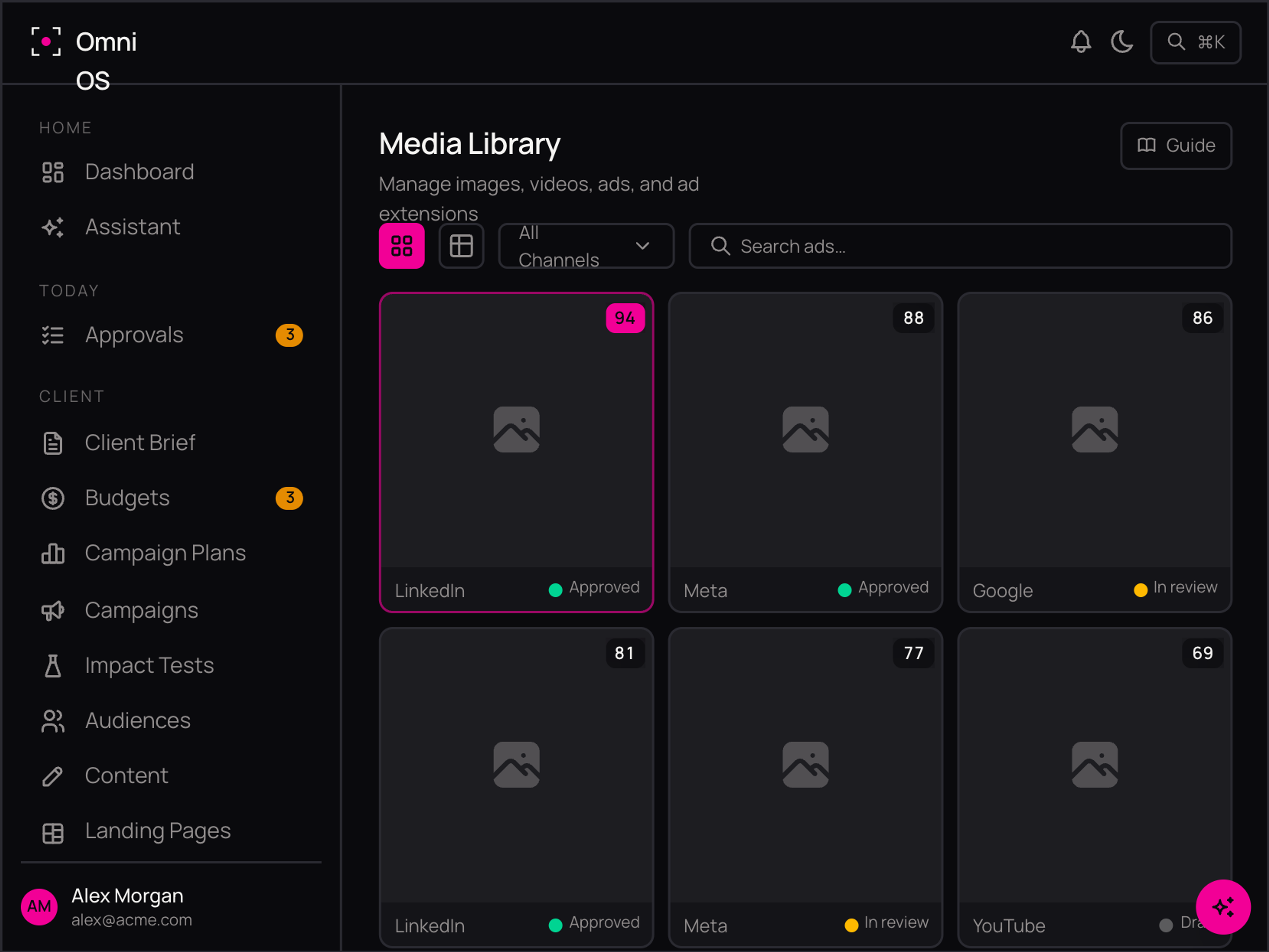 Creative analysis and production - OmniOS