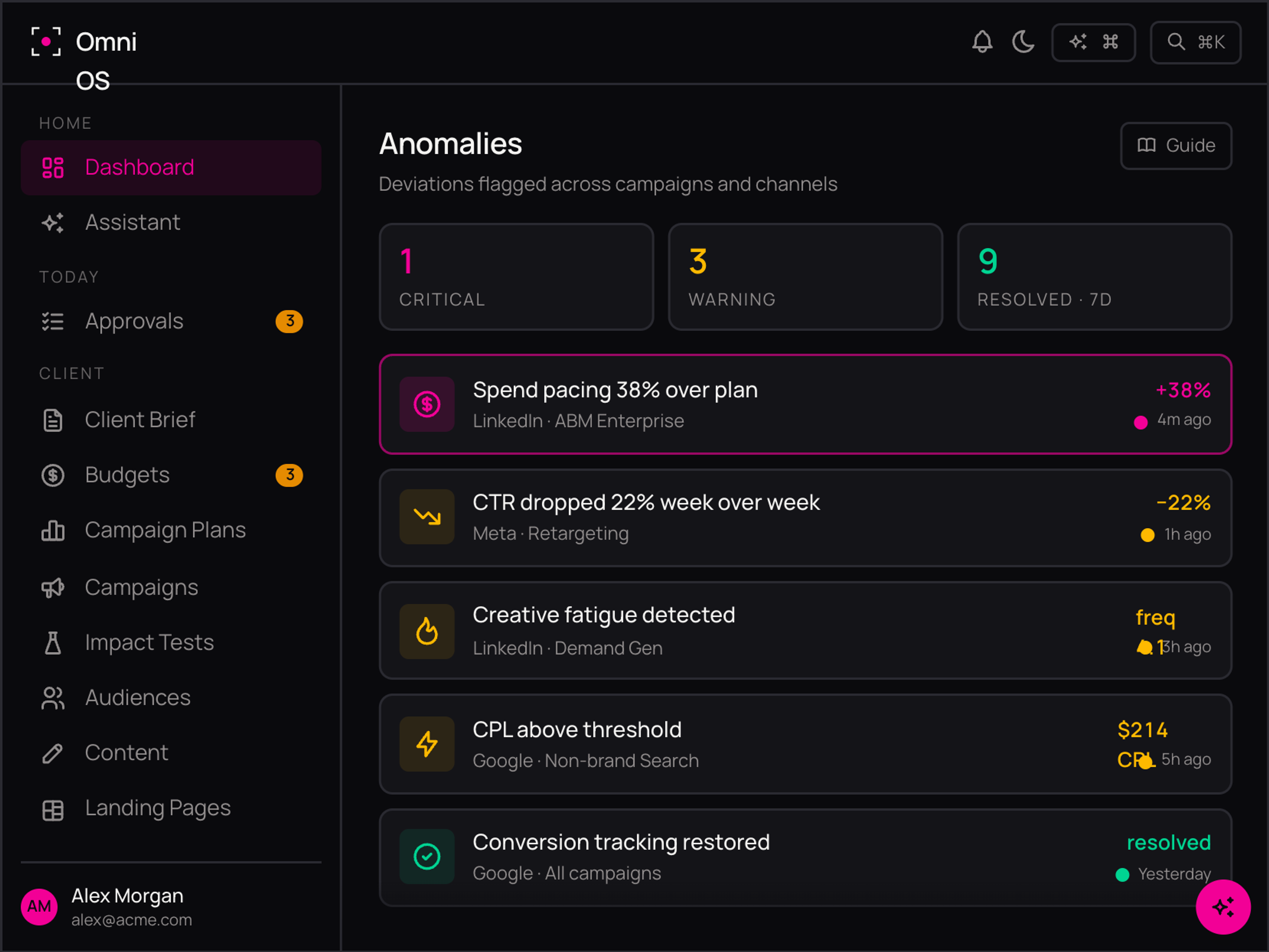 Performance Anomaly Detection - Omni OS 