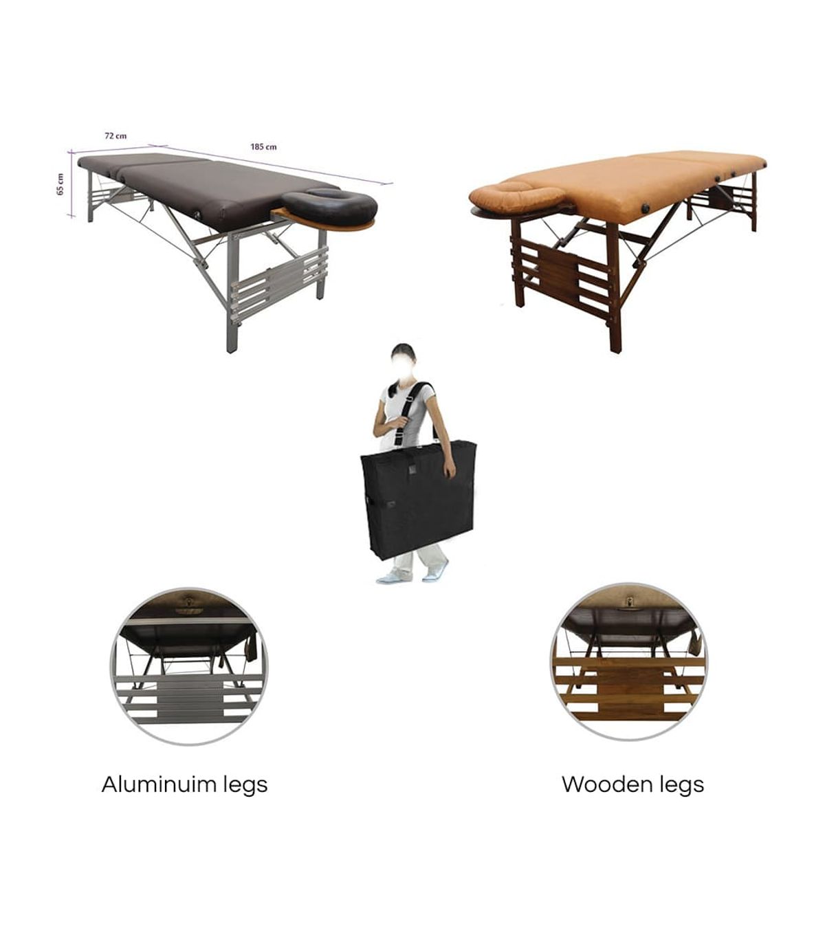 Portable massage table exterior face cradle