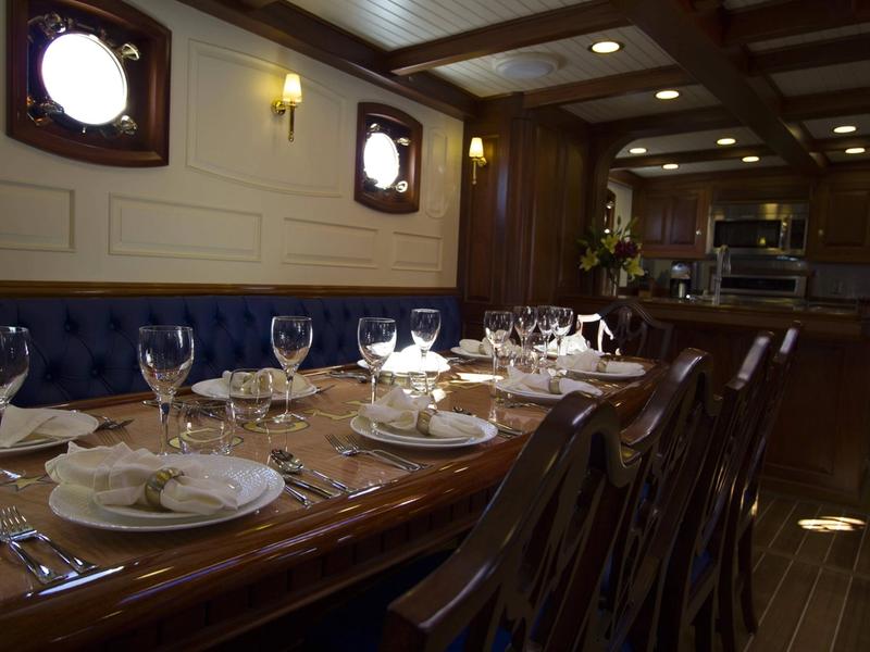 yacht expedition nova scotia dining room