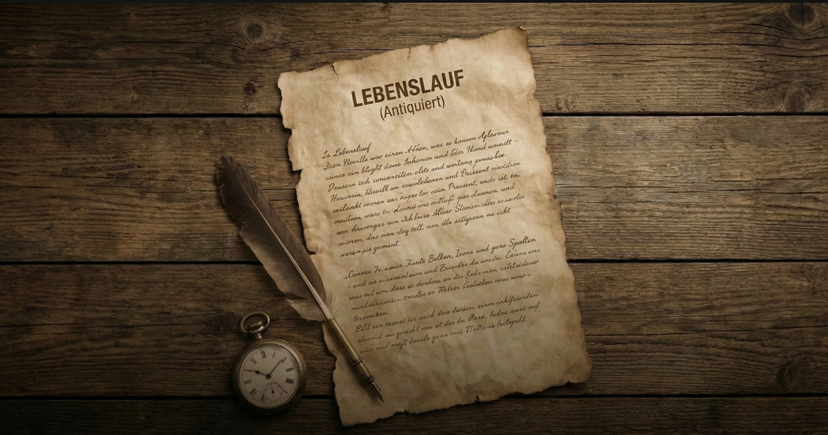 Lebenslauf – ein antiquiertes Dokument. Was er dennoch kann und wofür er niemals gedacht war.