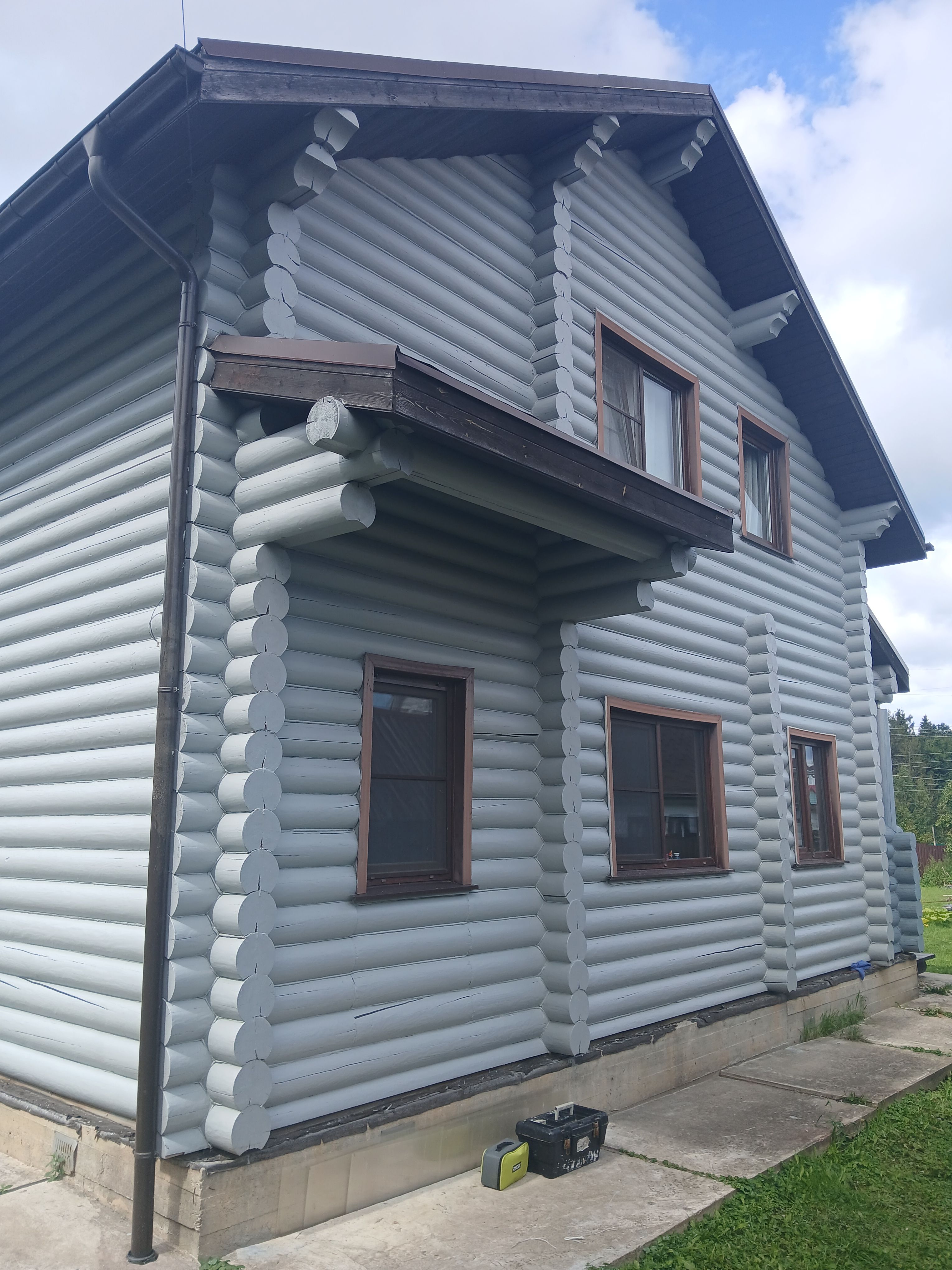 Дом из бруса на Новой Риге после