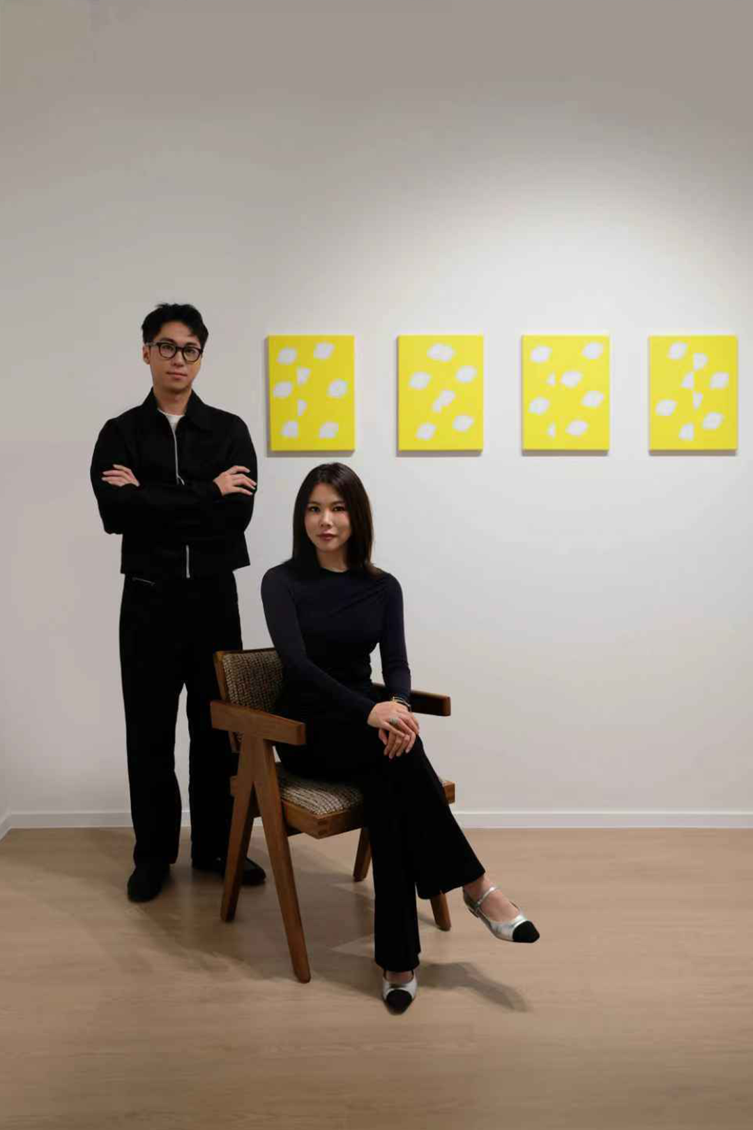 M+M Gallery Exhibition - From left: Steve Shih and Moe Zhao, founders of M+M Gallery