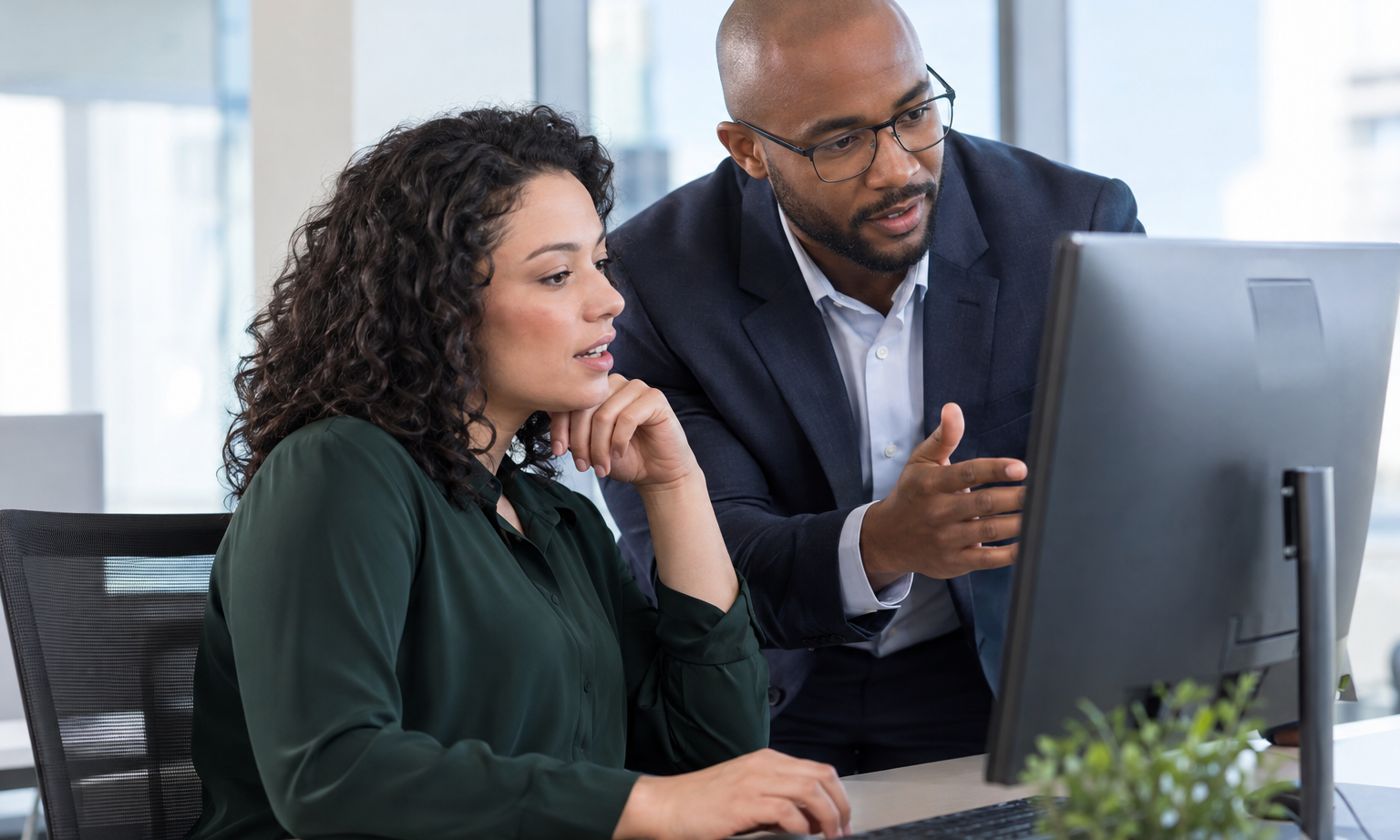Corporate editorial photograph accompanying Zoho People vs Make for HR Request Automation