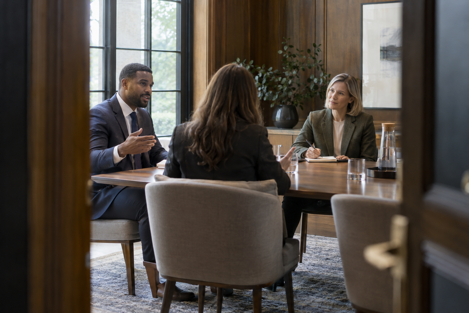 Inside a growing consultancy’s quiet, oak-paneled meeting room, a communications manager listens as two colleagues from different departments describe their exp