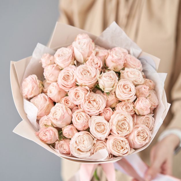 50 soft pink Roses