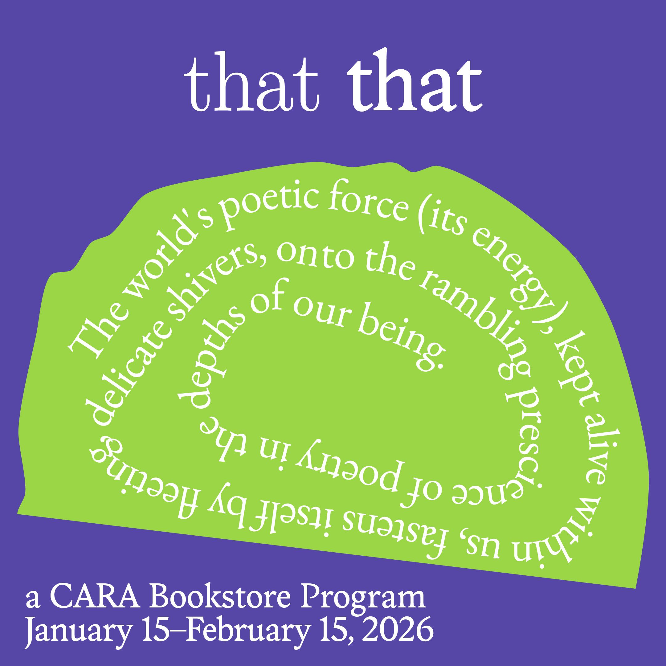 that that: A Bookstore Program
