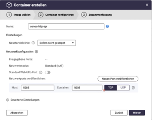 2 - Configure Container