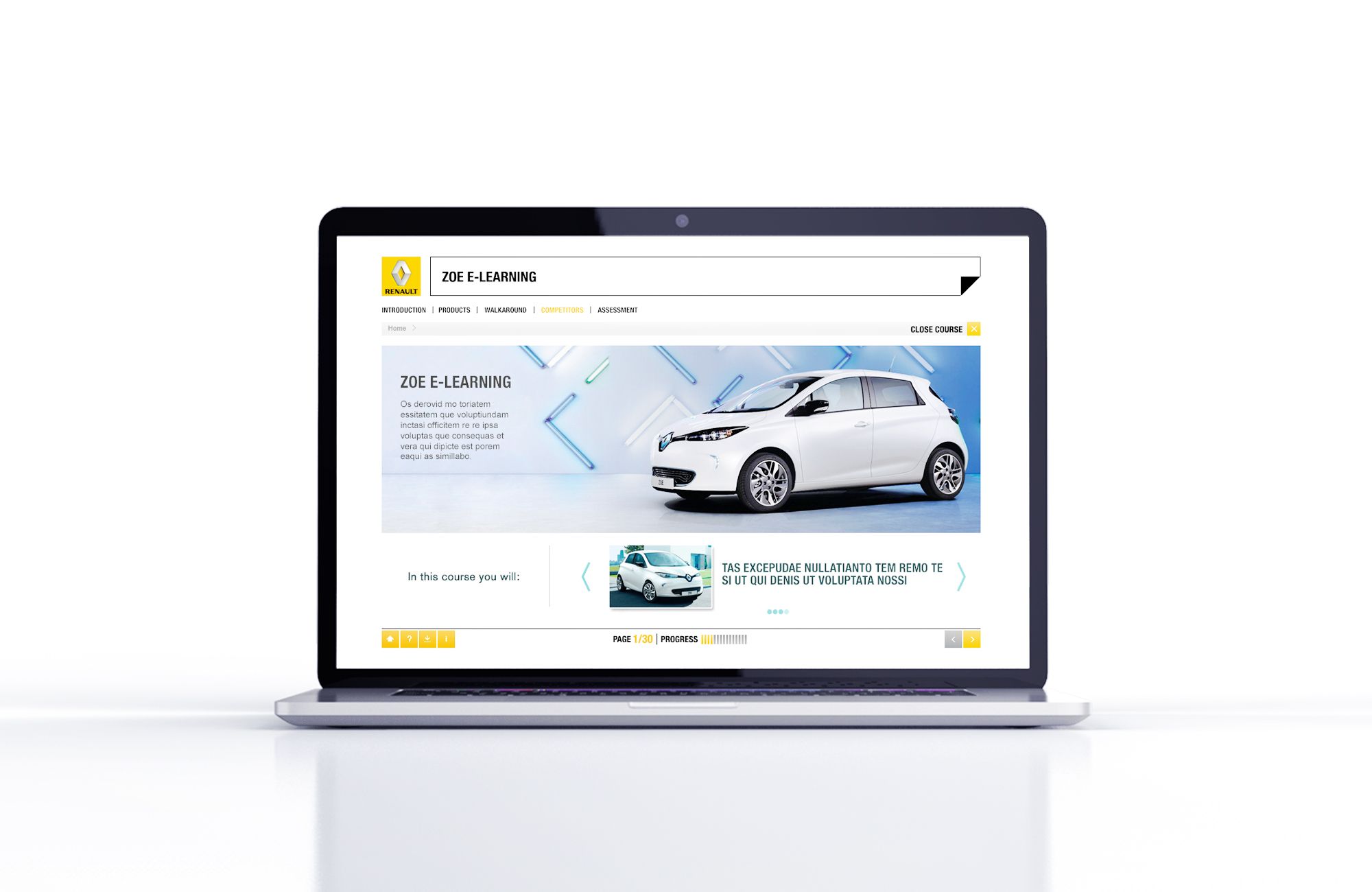 Renault e-Learning template