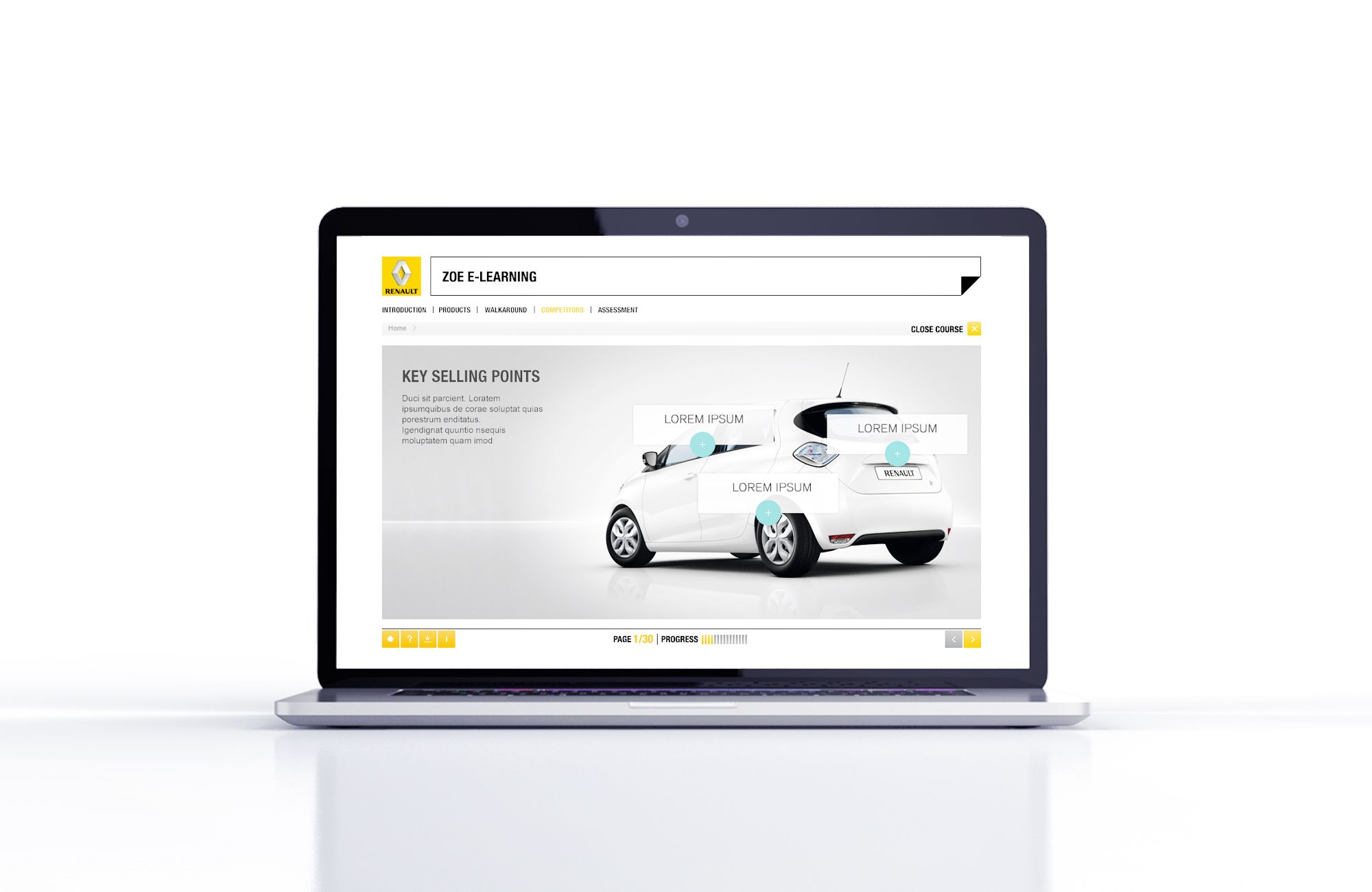 Renault e-Learning template