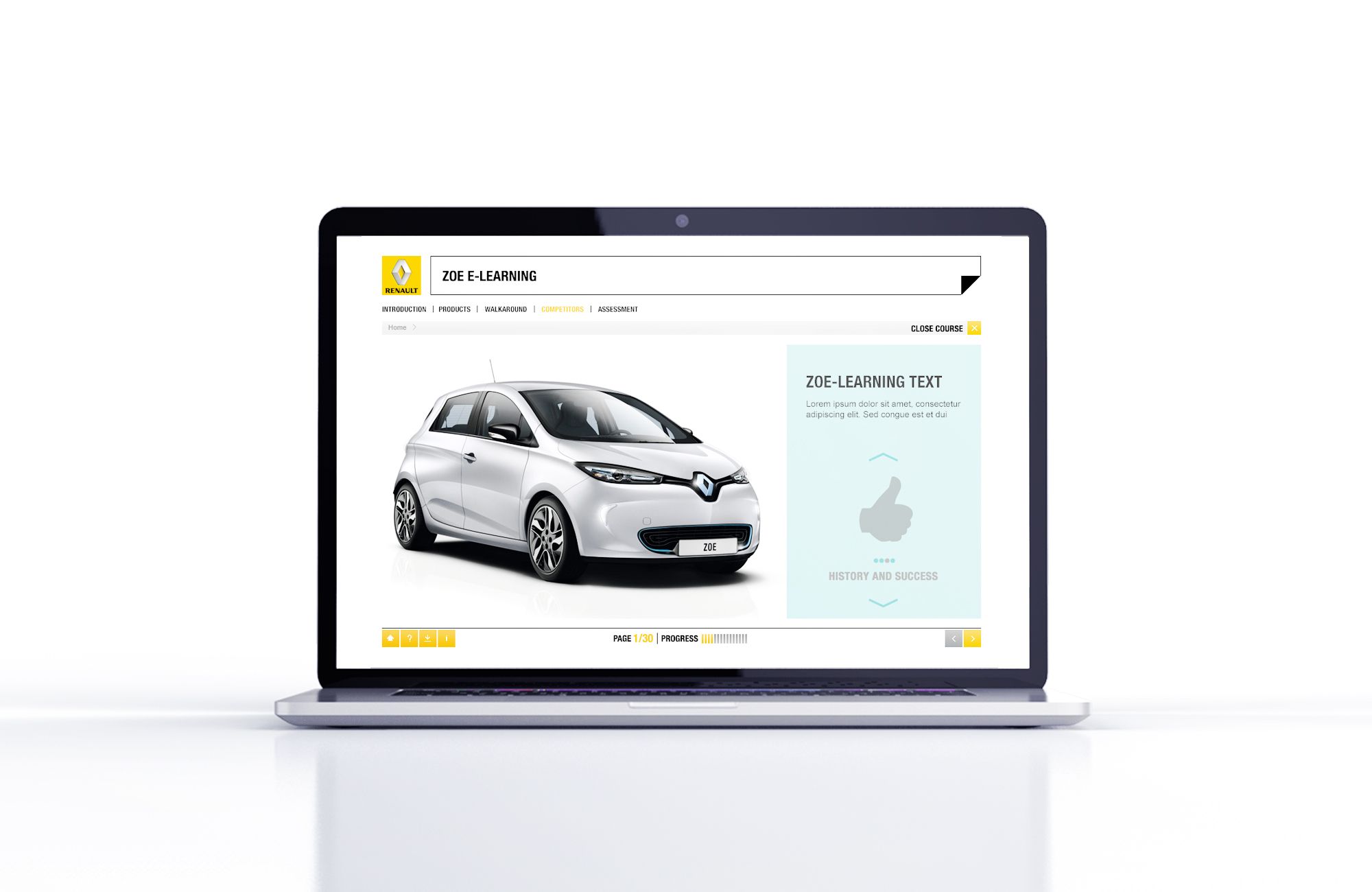 Renault e-Learning template