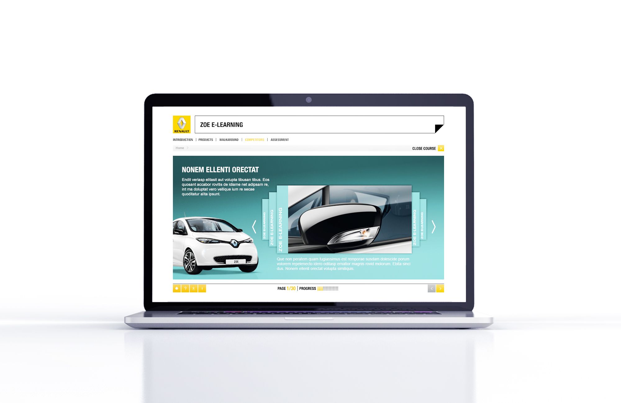 Renault e-Learning template