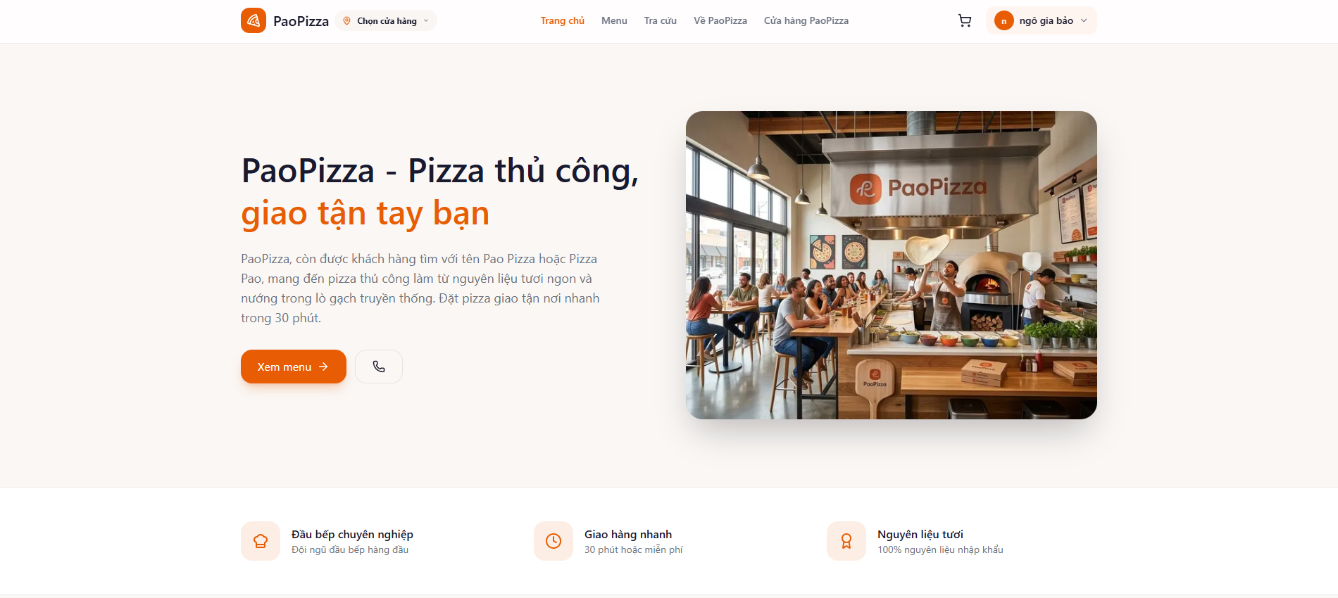 PaoPizza banner