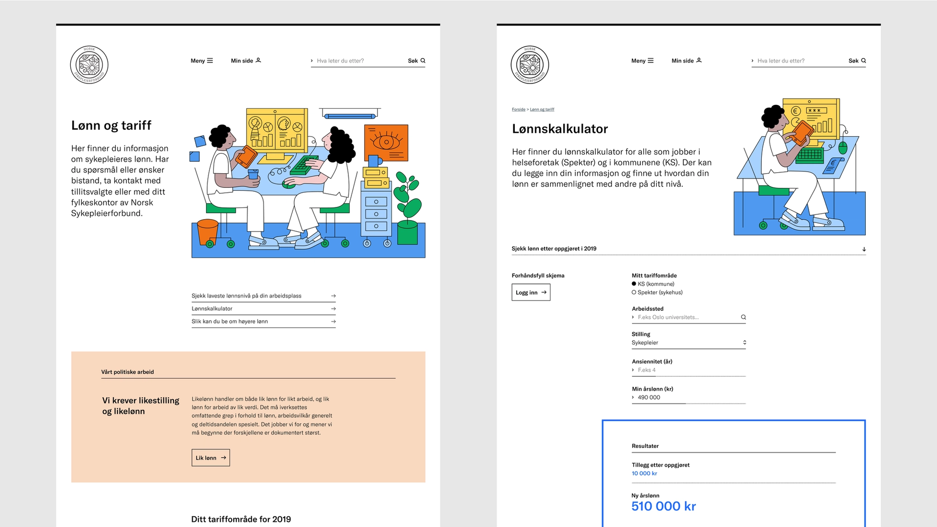 skjermbilde av nettsiden til nsf. bakgrunnen er hvit. skrifttypen er GT america sans serif