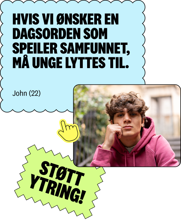 Visuelt plakat for ung ytring